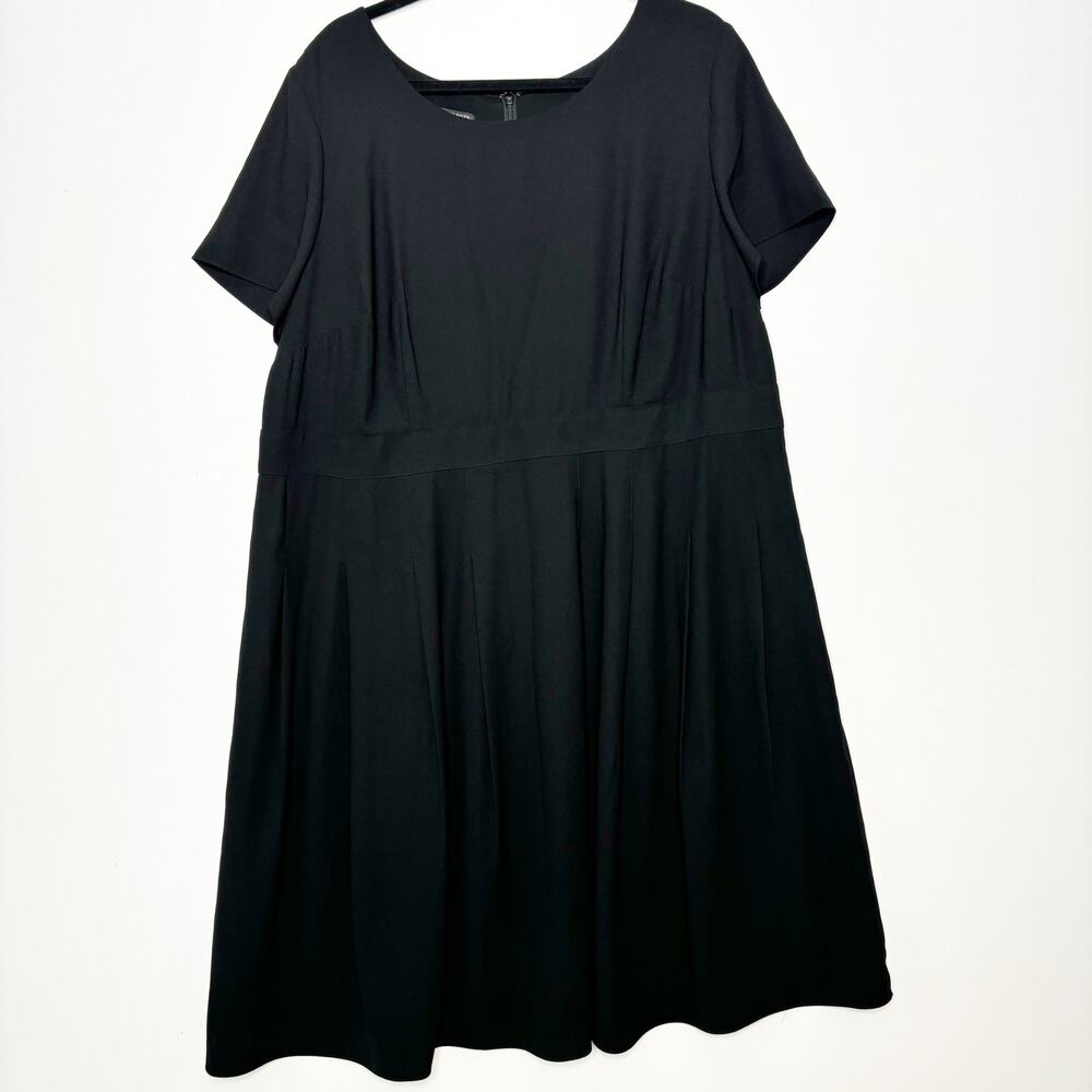 Talbots Black Short Sleeve Dress